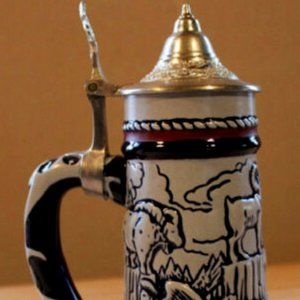 Beer Stein - 1977 First Edition with Pewter Lid - Avon